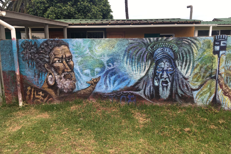 Street art in Hanga Roa