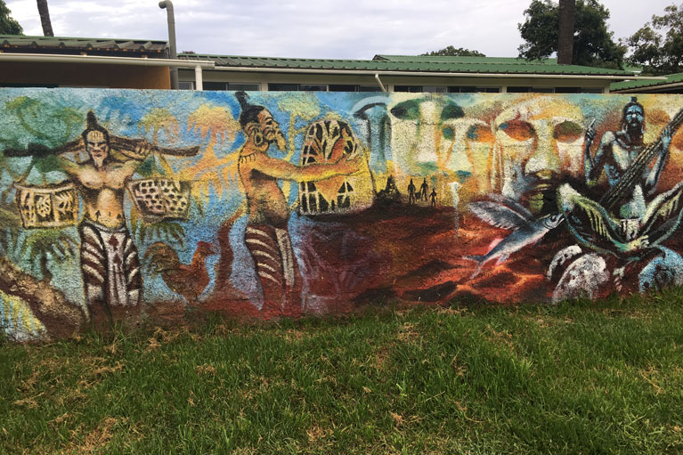 Street art in Hanga Roa