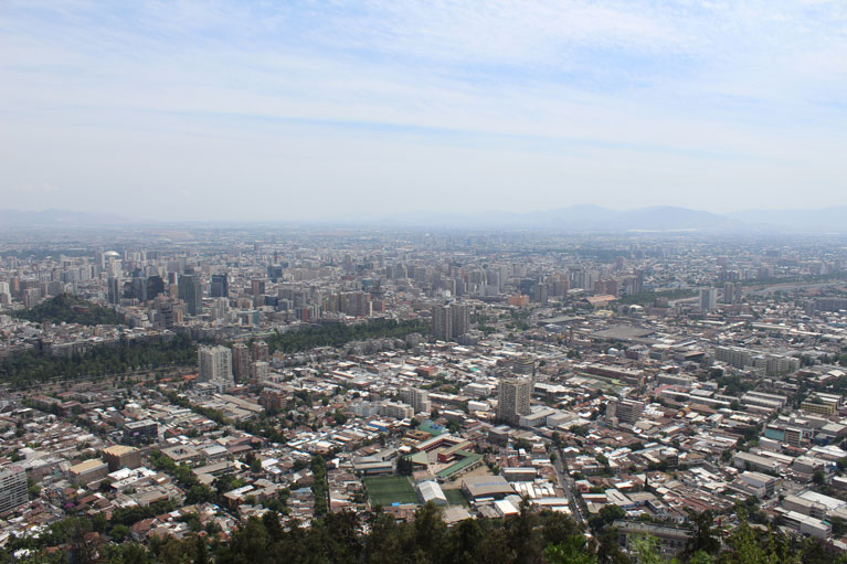 View of Santiago Chile