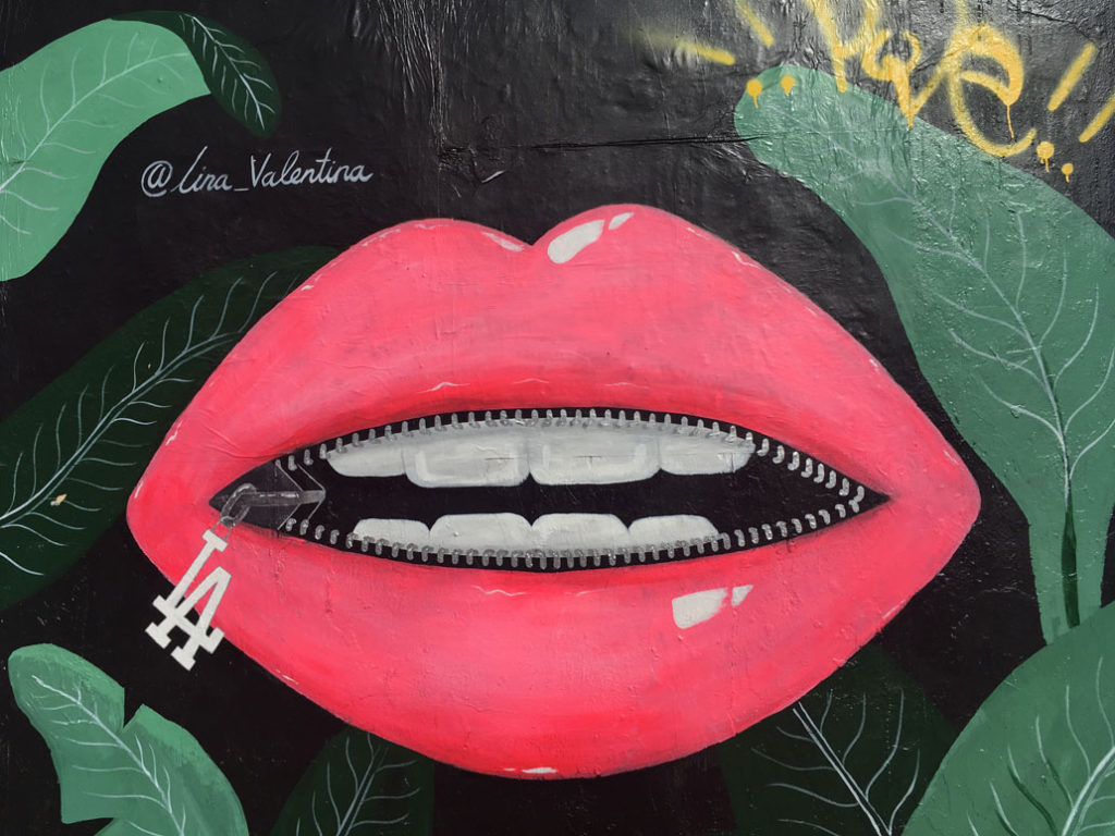 Lina Valentina Street Art Melrose Ave