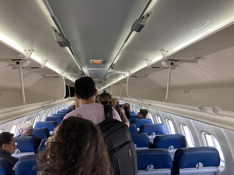 Tag airlines plane interior