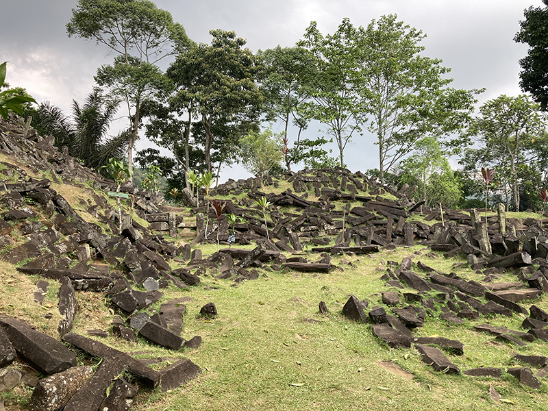 Gunung Padang hill and stones