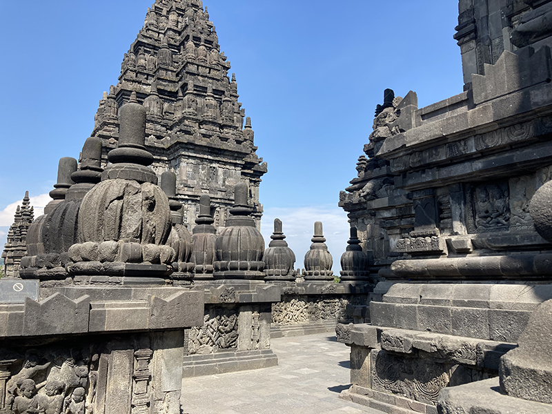 Prambanan temple walls