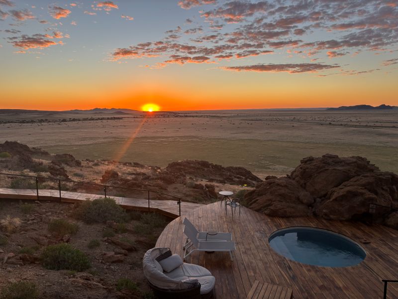 sunset at Desert Whisper Namibia