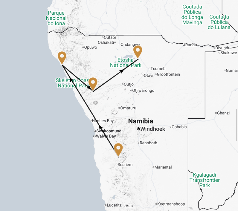 Namibia itinerary