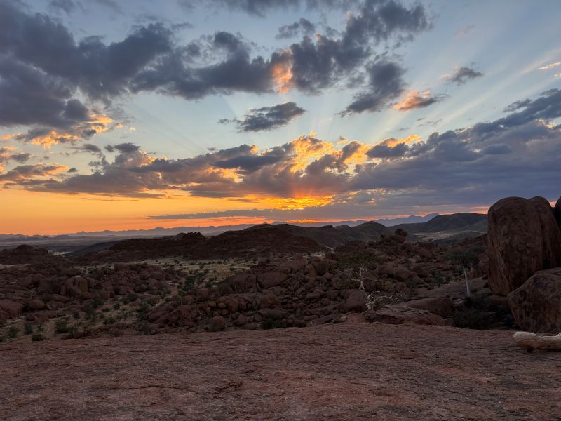 Damaraland Namibia sunset