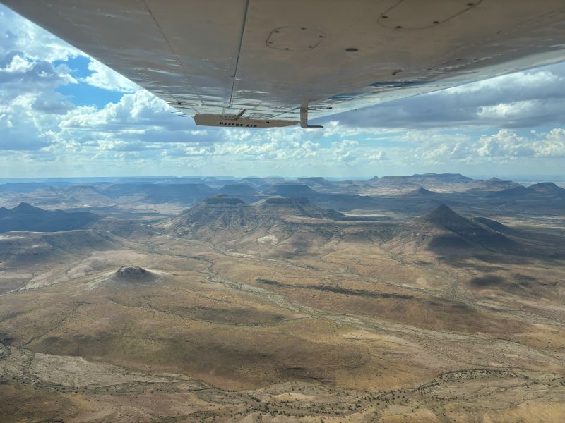 Namibia view from Desert Air flight to Damaraland