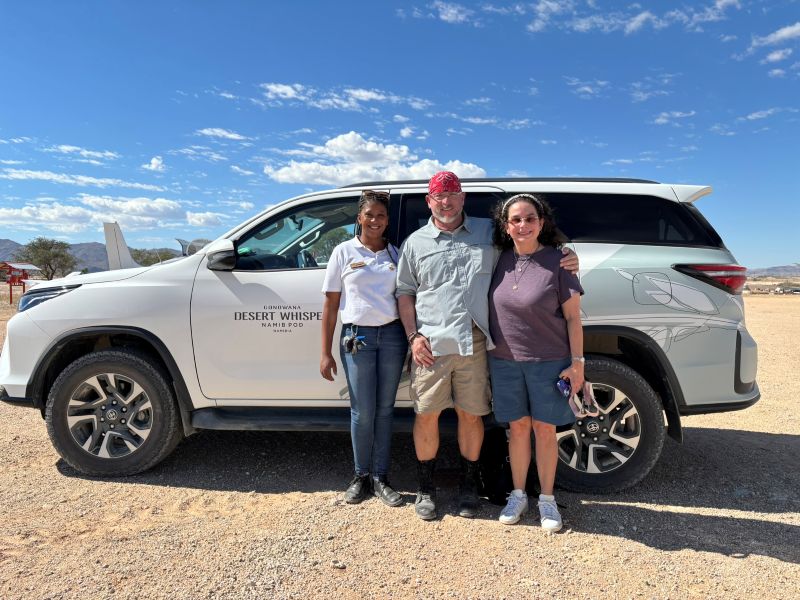 Desert Whisper host Levine with Michael and Lori